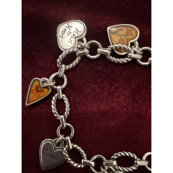 Brighton Silver Bracelet with Heart Charms - Picture 3 of 8